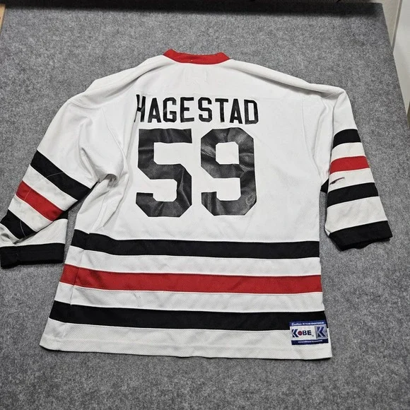 Vintage Bozeman Icedogs‎ Hockey Jersey Mens Large Montana Hagestad #59